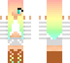 cute rainbow haired girl