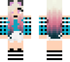 cyan cat girl