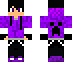 ender boy with creeper hoodie