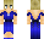 girl in a royal blue dress