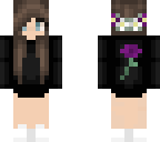 purple flower sweatshirt