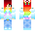 rainbow girl skin