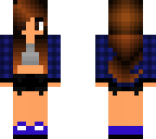 teen girl in plaid shirt