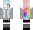 rainbo wolf girl