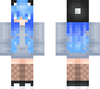 blue panda girl