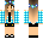 blue plaid girl