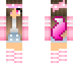 cute pink wolf girl