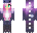 galaxy dino girl edit
