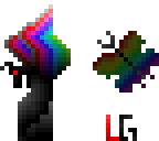 rainbow butterflies