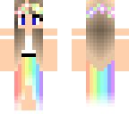 rainbow dress girl
