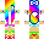 rainbow wolf girl edit
