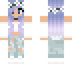 teen with purple hair