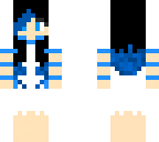 blue dye girl