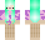 cotton candy mint girl edit