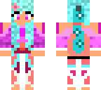 cute blue haired girl