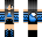 goth blue wolf