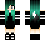 green haired werewolf girl