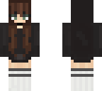 hoodie girl with choker