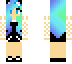 pretty cyan hair girl