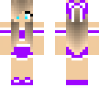 purple cheer leader