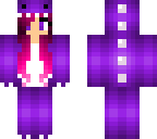purple dinosaur girl