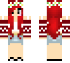 red floral teen girl
