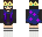 hoodie girl wtith cape and crown