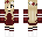 maroon girl fixed flower crown