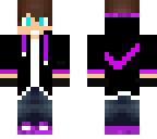 purple white nike teenager