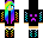 rainbow creeper gamer girl