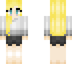 blonde girl with striped sweatshirt