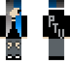 blue and black chibi ptv emo