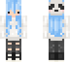 blue-haired girl