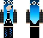 cute blue emo girl