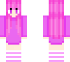 cute pink haired girl with girly socks