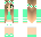 mint green girl