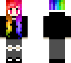 rainbow emo girl