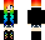 rainbow emo girl