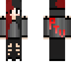 red and black  ptv emo girl