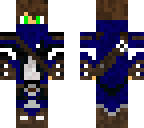 blue assassin with green eyes