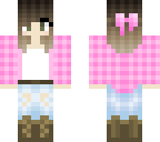 cutie pink plaid