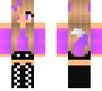 pink to purple cat girl