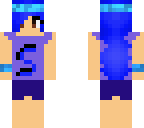 blue hair survivor girl