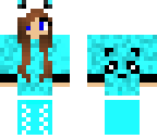 cyan panda girl