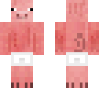 pig wearing shorts