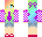 rainbow hair casual