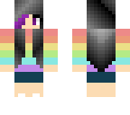 rainbow outfit and fixed hair