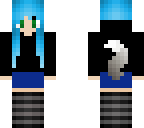 wolf girl with blue girl edit