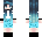 aqua colour hair girl