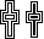 black and white